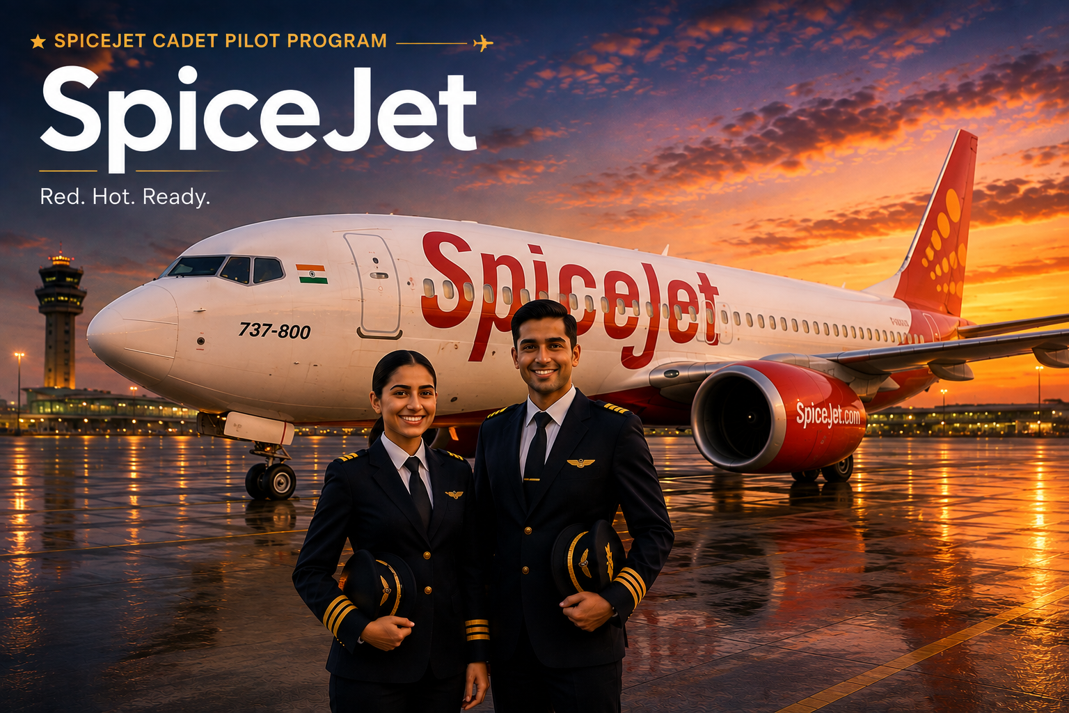 SpiceJet Boeing 737 MAX trainer fleet background